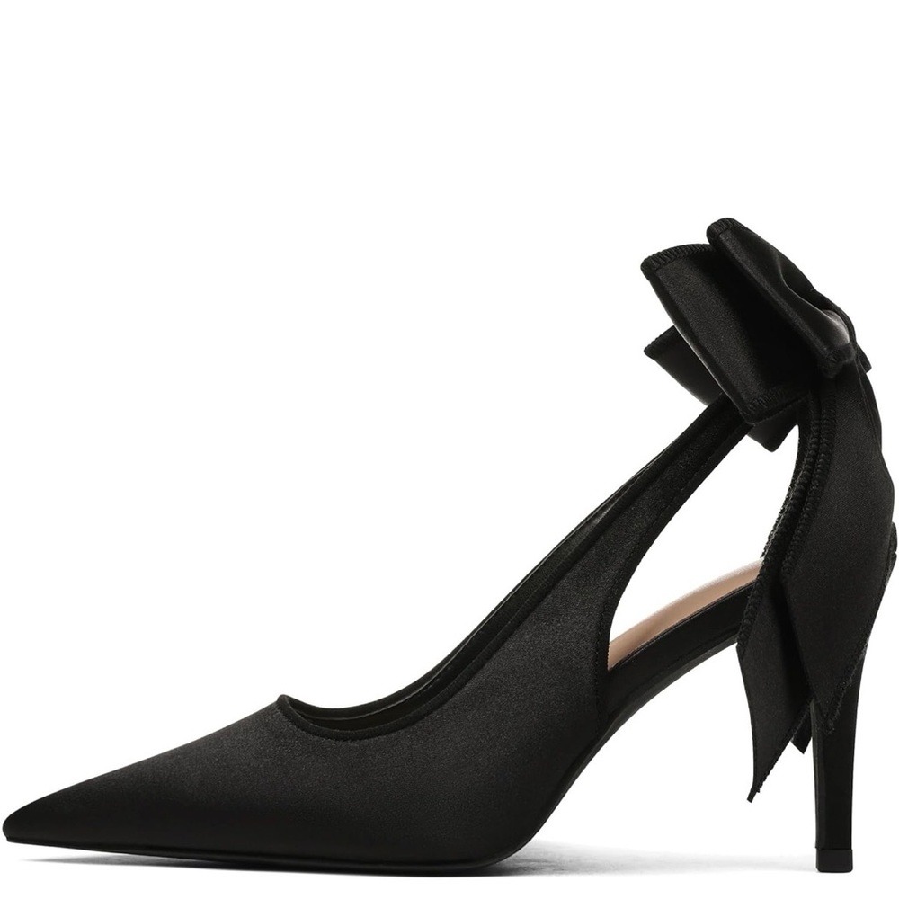 NWT never worn sling back satin heels, size 7